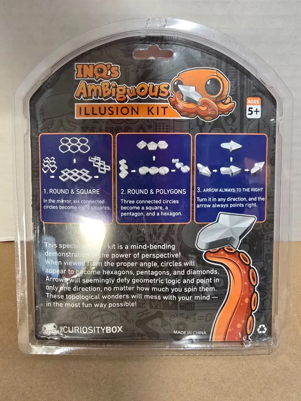INQ's Ambiguous Illusion Kit from The Curiosity Box Bright Orange NEW/SEALED